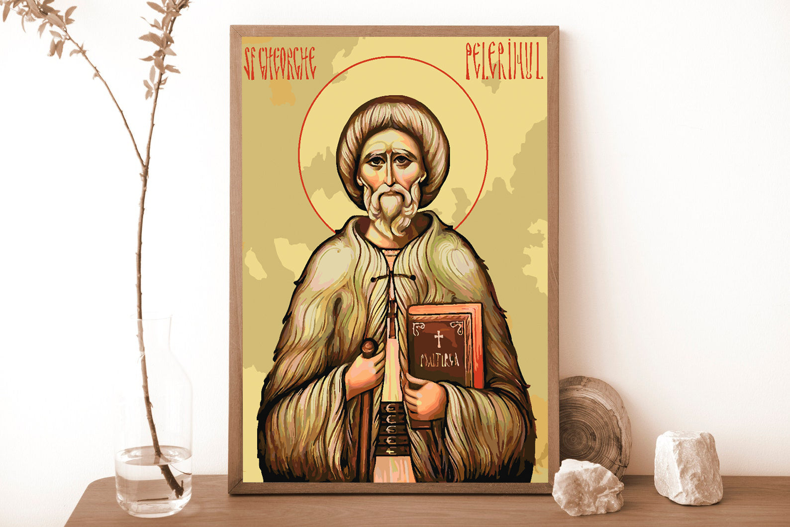 Malen nach Zahlen - Der heilige Georg der Pilger 4724