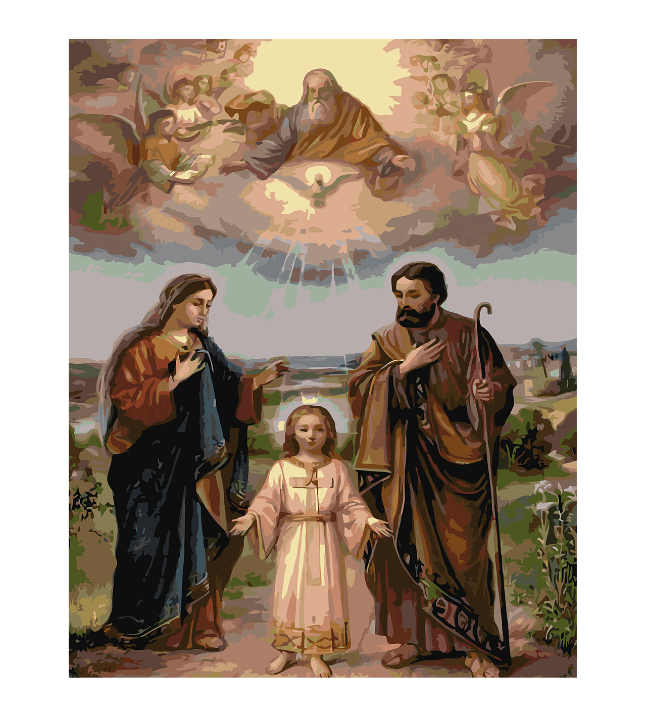 Set Pictură pe numere – Familia Sfântă 4725