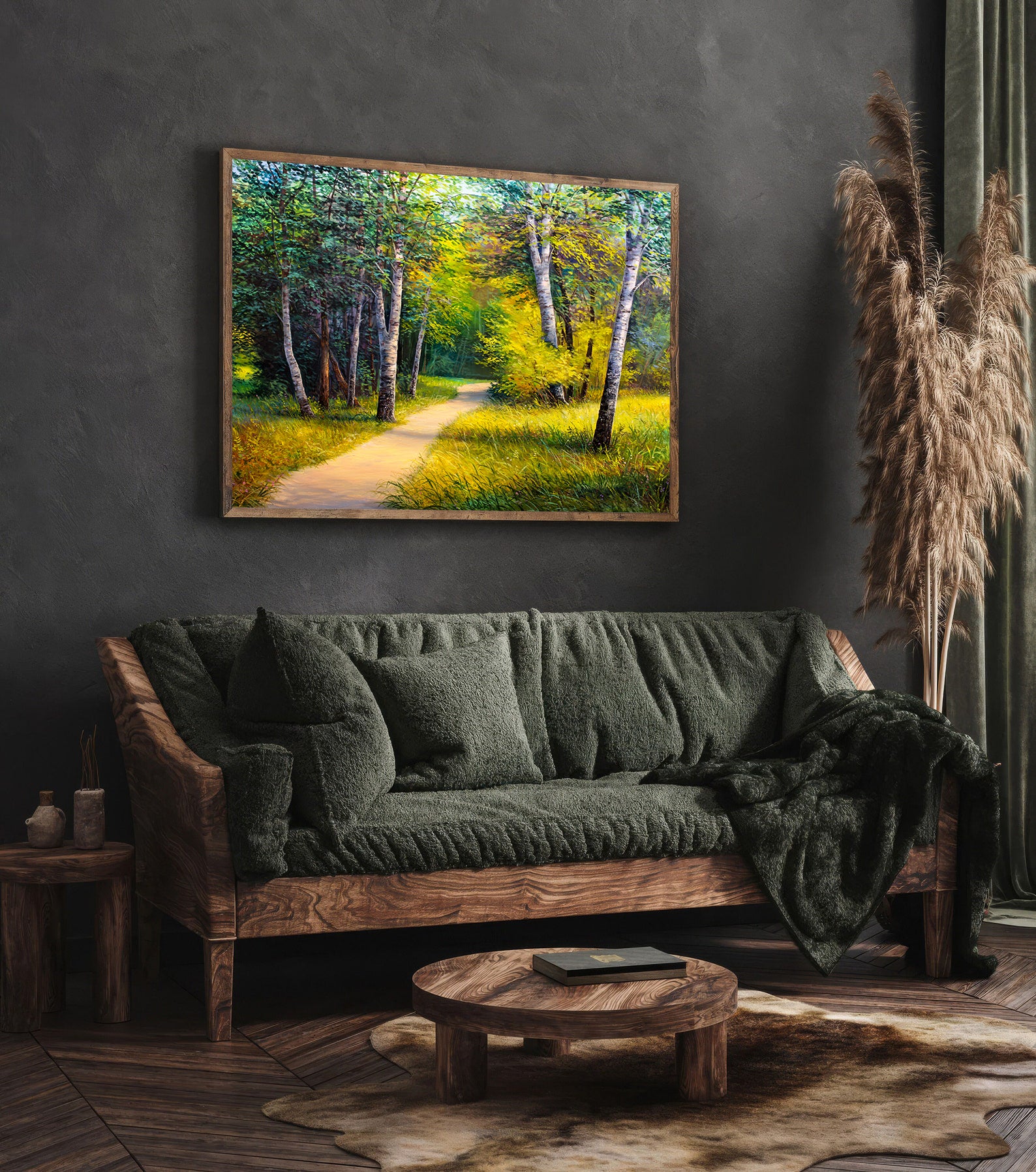 Leinwandbild - Sommer im Wald