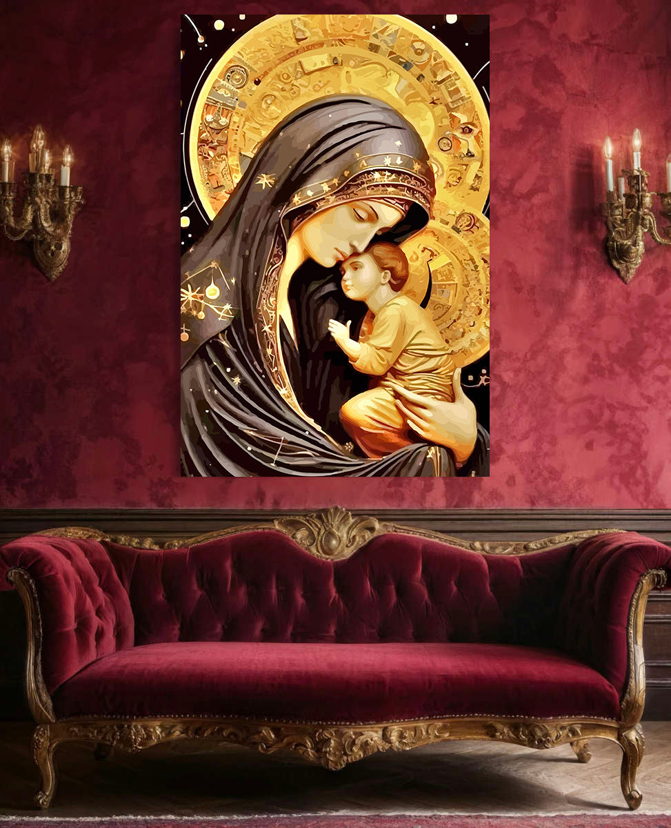 Set Pictură pe numere – Maica Domnului 6040