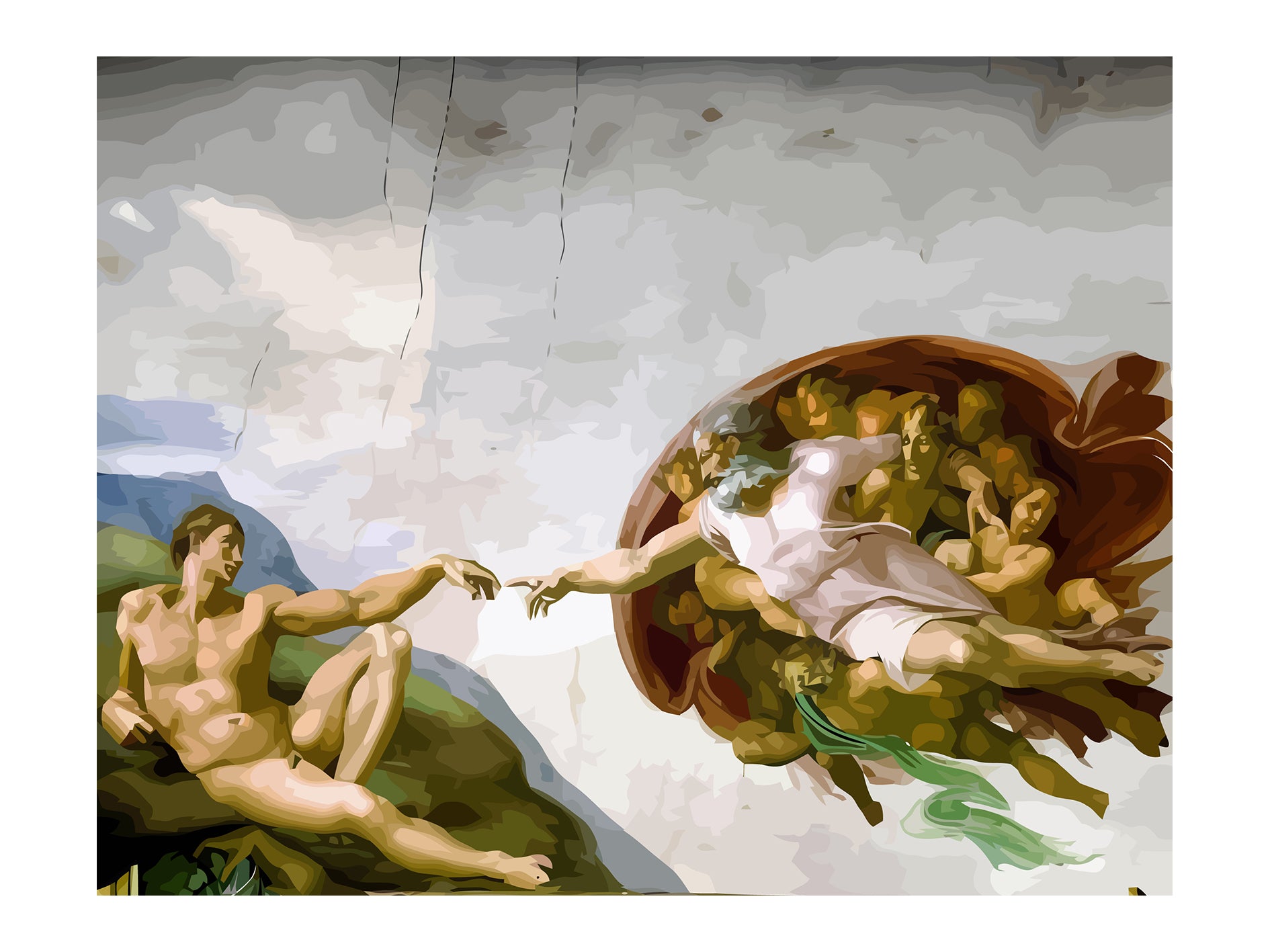 Set Pictură pe numere – Crearea Lui Adam 6052