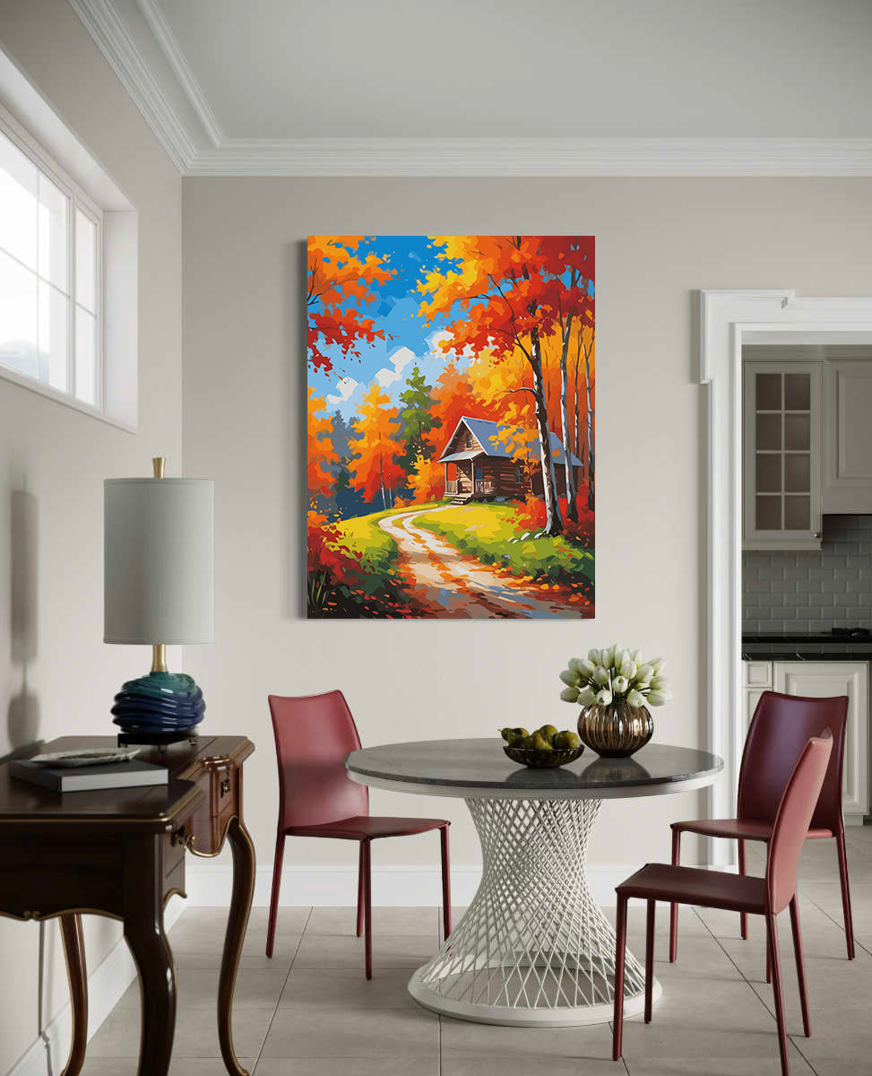 Set Pictură pe numere – Pădure Aurie 6063