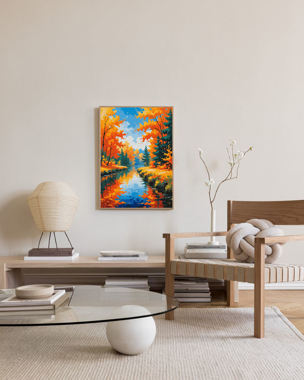 Set Pictură pe numere – Peisaj de Toamnă 6066