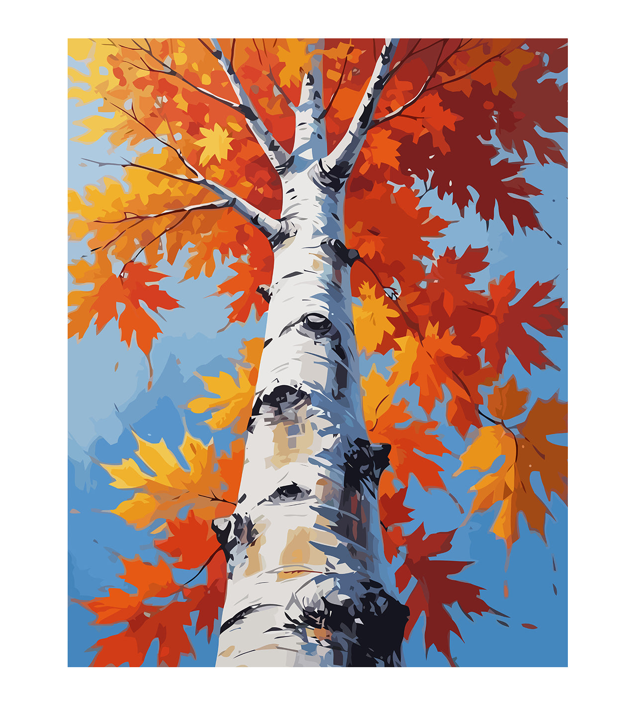 Set Pictură pe numere – Peisaj de Toamnă 6068