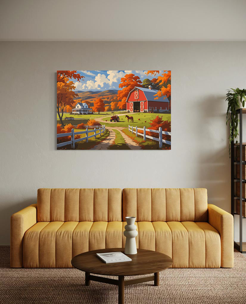 Set Pictură pe numere – Toamna la Fermă 6070