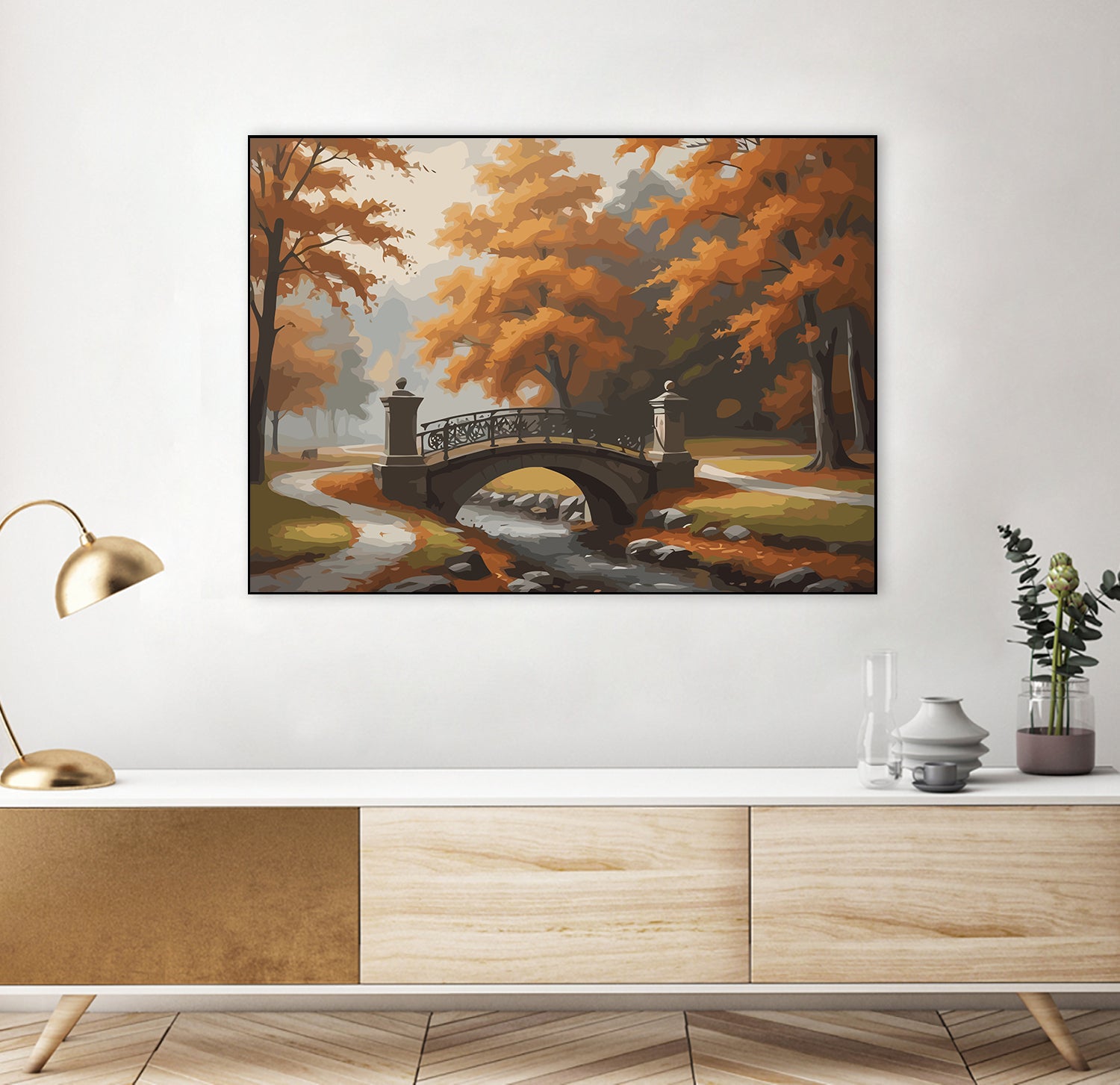 Set Pictură pe numere – Peisaj de Toamnă 6072