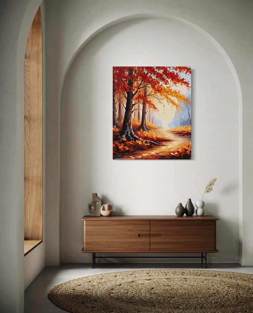 Set Pictură pe numere – Peisaj de Toamnă 6081