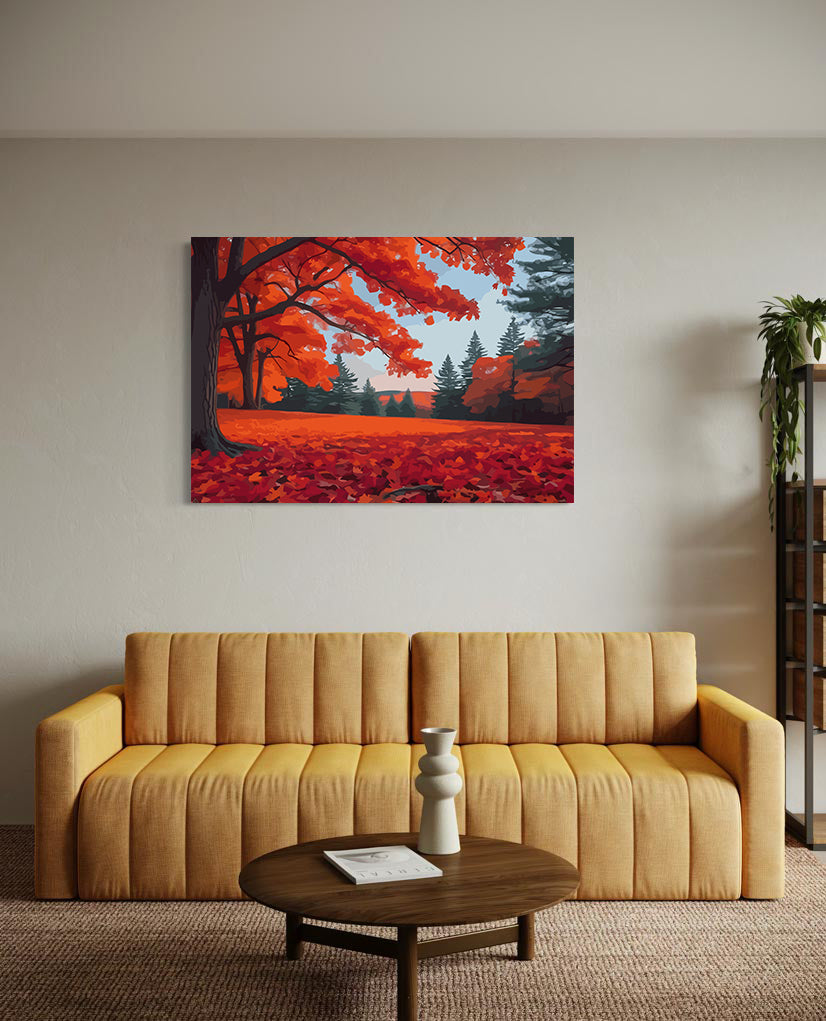 Set Pictură pe numere – Toamnă Roșiatică 6082