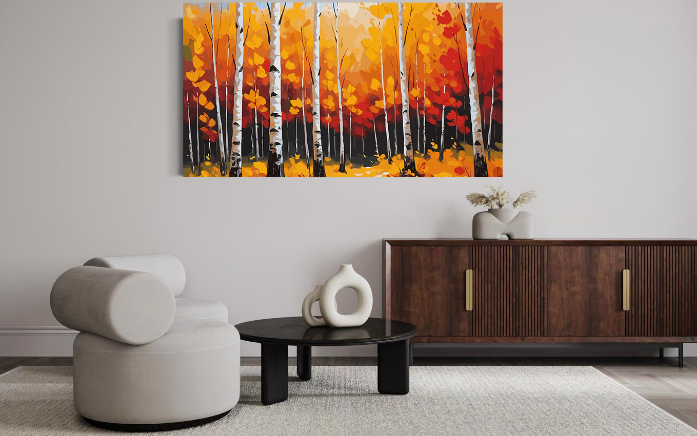 Set Pictură pe numere – Peisaj de Toamnă 6090