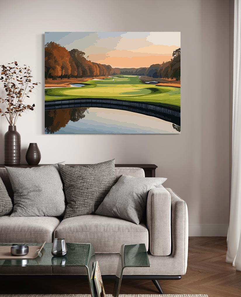 Set Pictură pe numere - Peisaj la Lac 6093