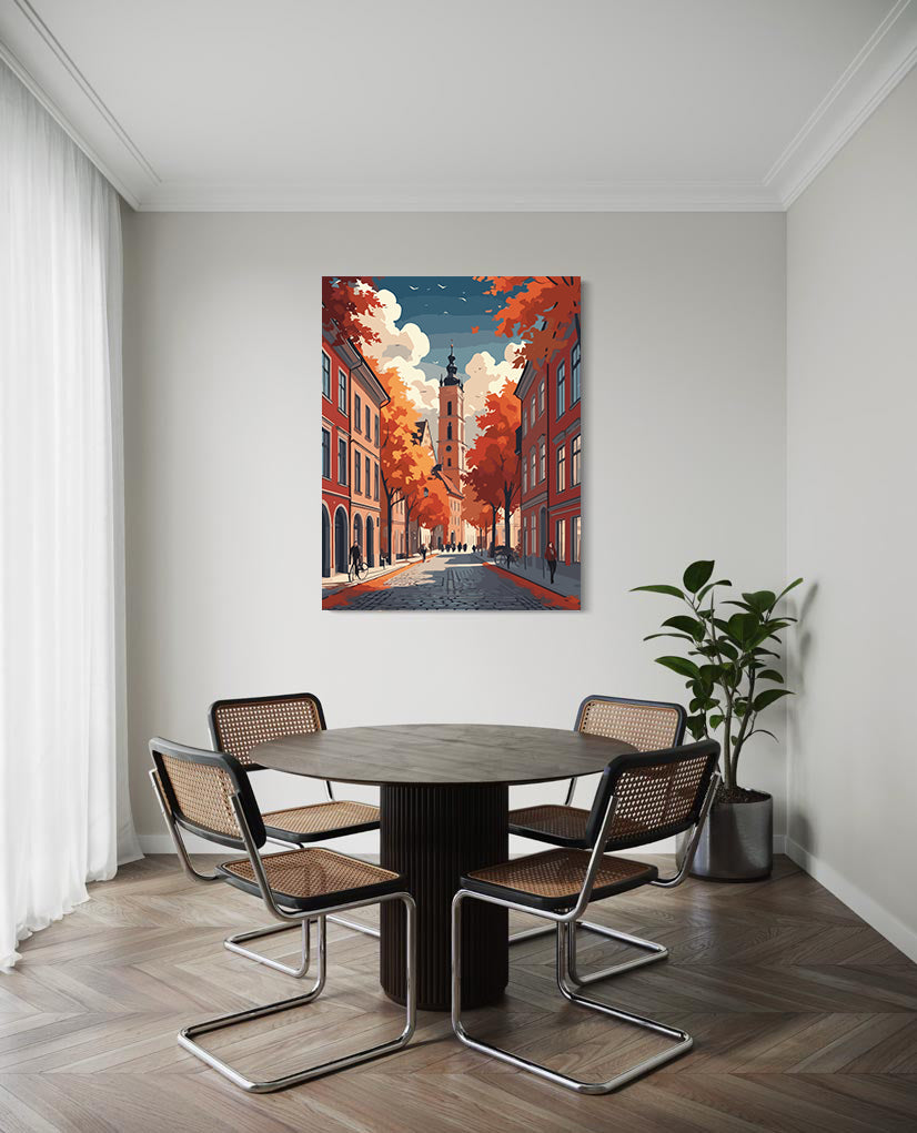 Set Pictură pe numere – Toamna în Oraș 6099