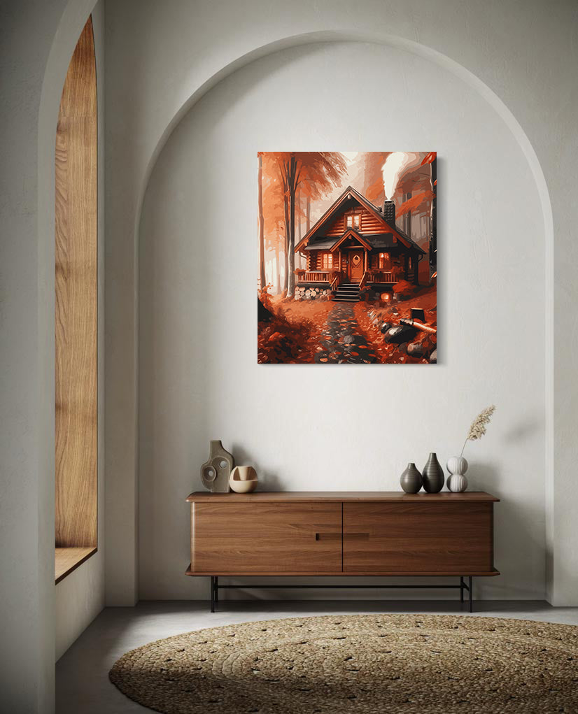 Set Pictură pe numere – Căsuță în Pădure 6108