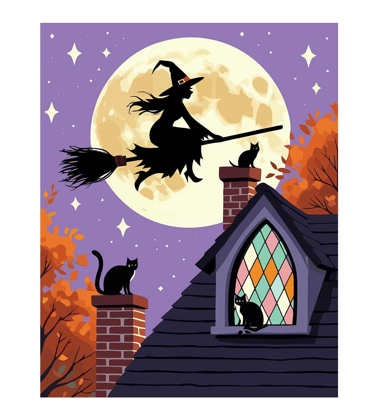 Set Pictură pe numere – Vrăjitoare în Luna Plină 6109