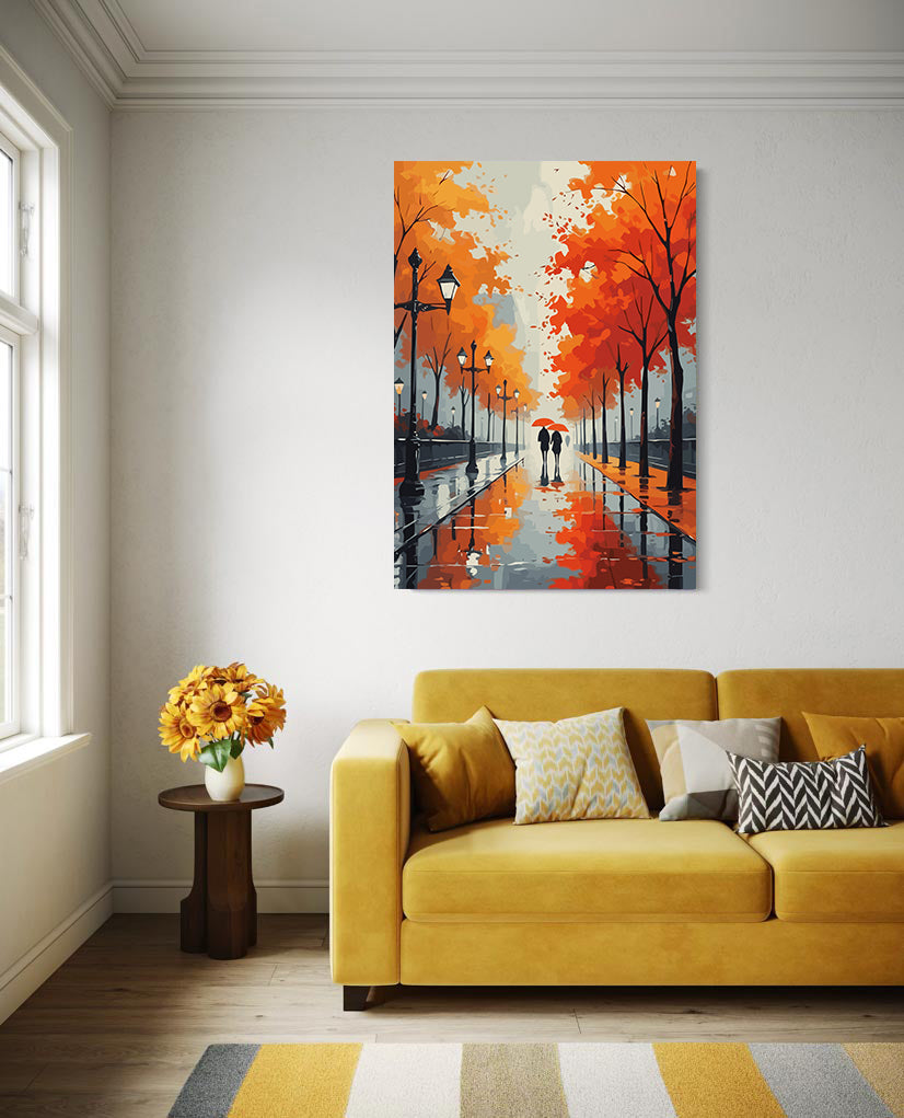 Set Pictură pe numere – Îndrăgostiți Toamna 6118