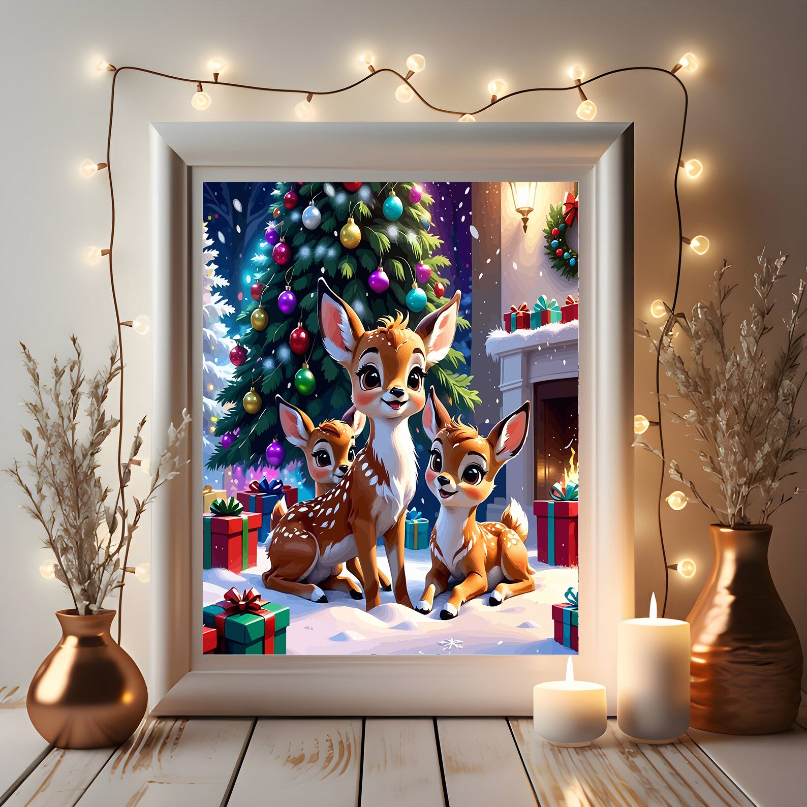 Set Pictură pe numere – Atmosferă De Crăciun 6129