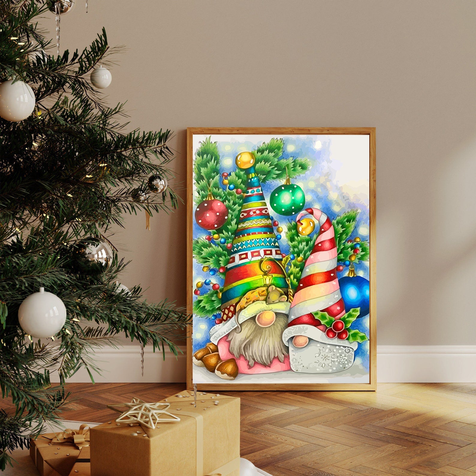 Set Pictură pe numere – Decorațiuni De Crăciun 6132