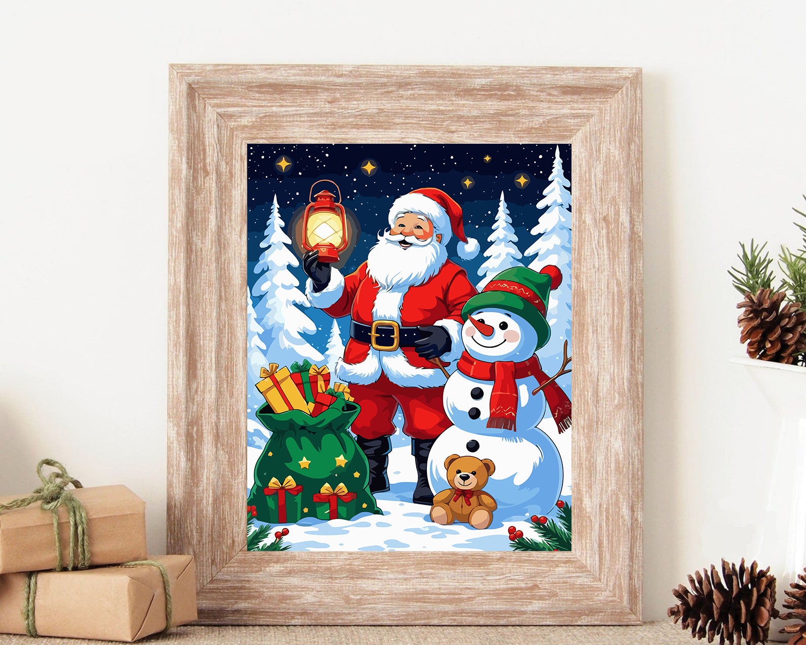 Set Pictură pe numere – Moș Crăciun 6133