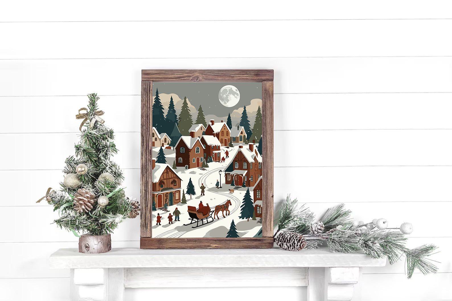 Set Pictură pe numere – Iarna În Oraș 6134