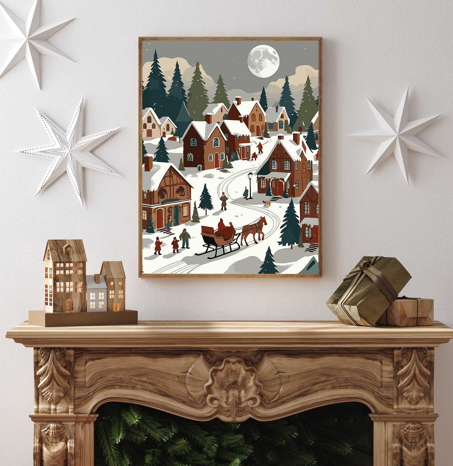 Set Pictură pe numere – Iarna În Oraș 6134