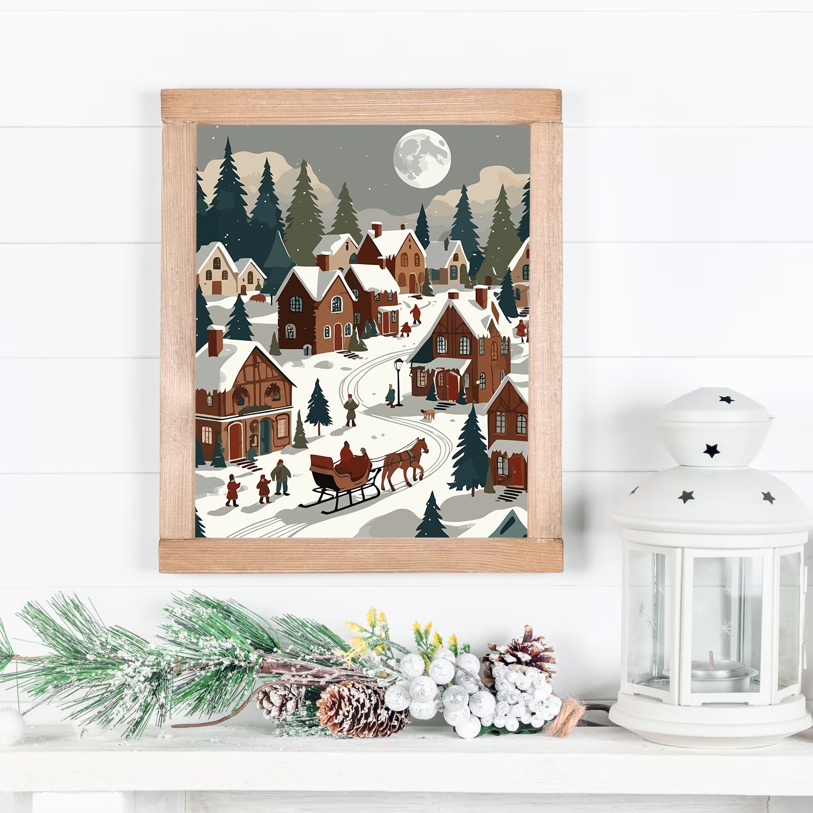 Set Pictură pe numere – Iarna În Oraș 6134