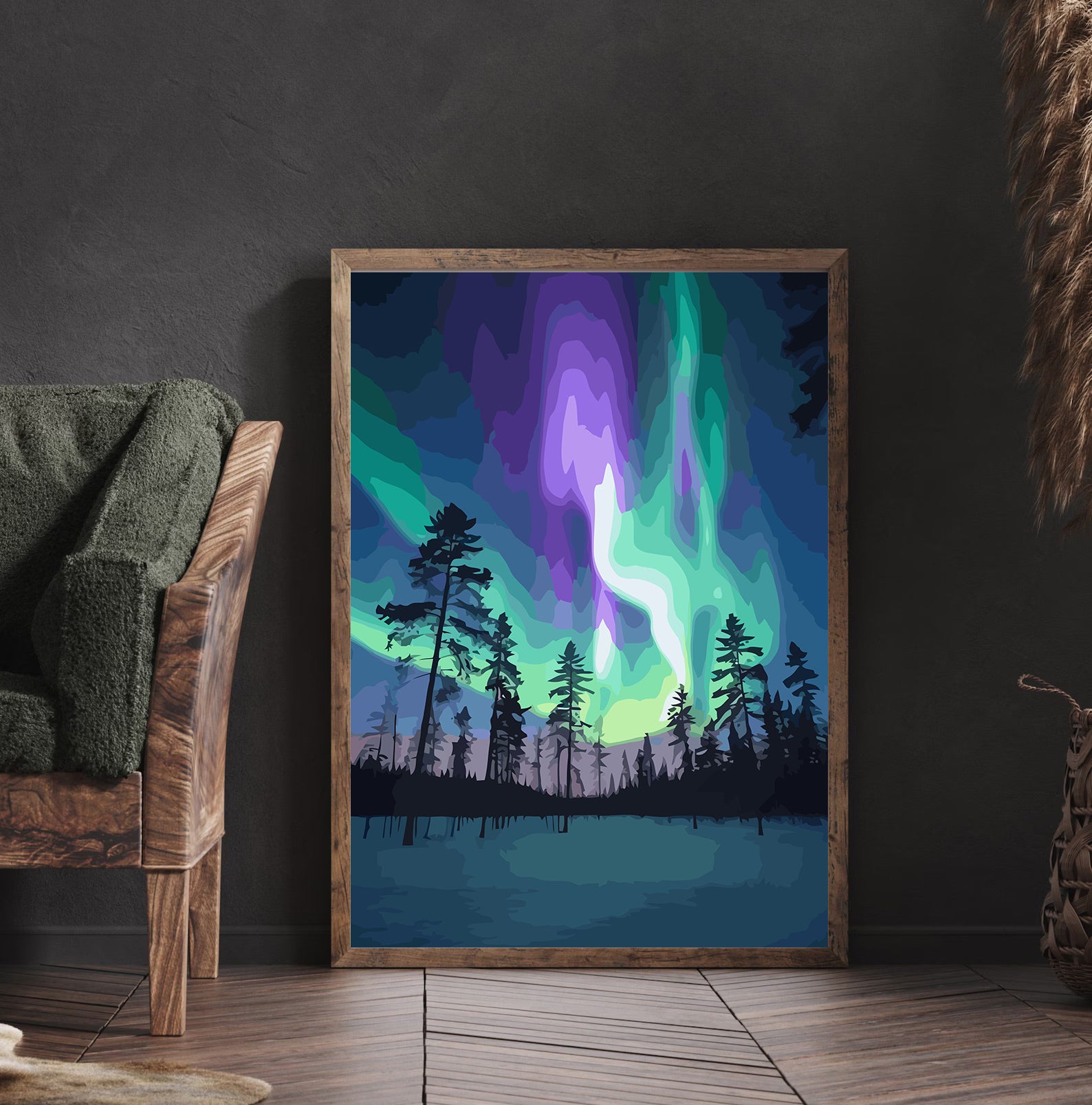 Set Pictură pe numere – Aurora Boreală 6138