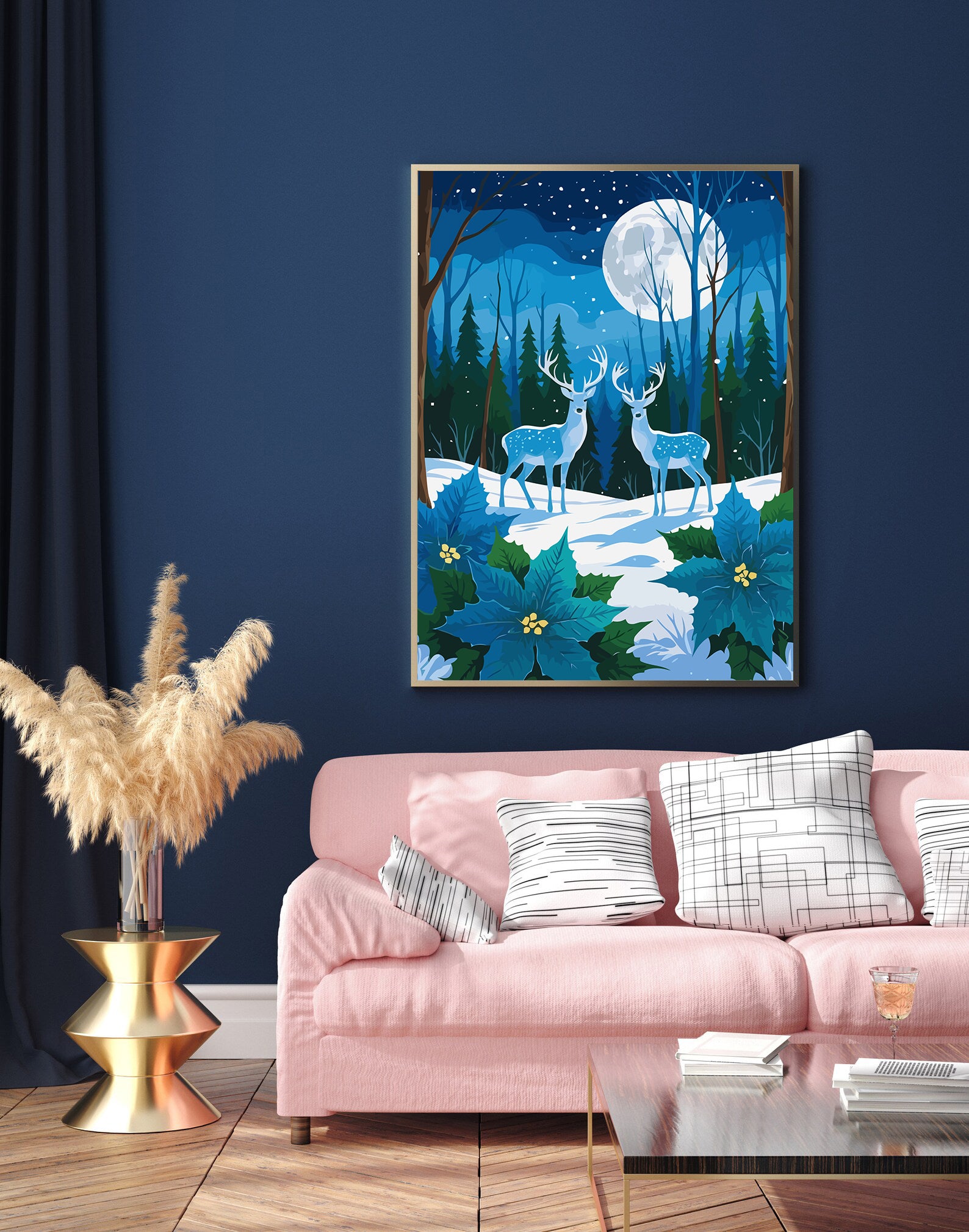 Set Pictură pe numere – Cerbi În Pădure Iarna 6142