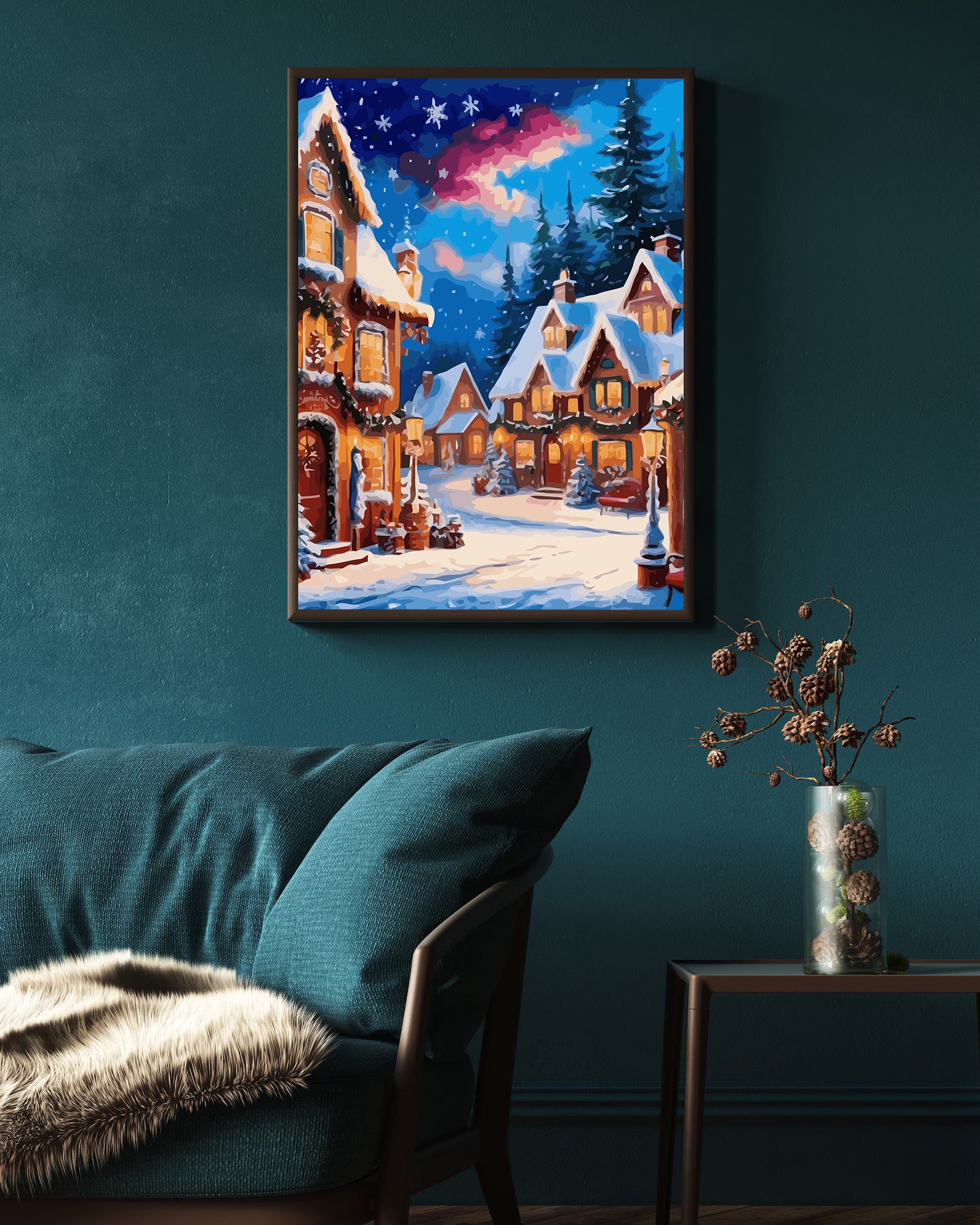 Set Pictură pe numere – Iarna În Oraș 6148