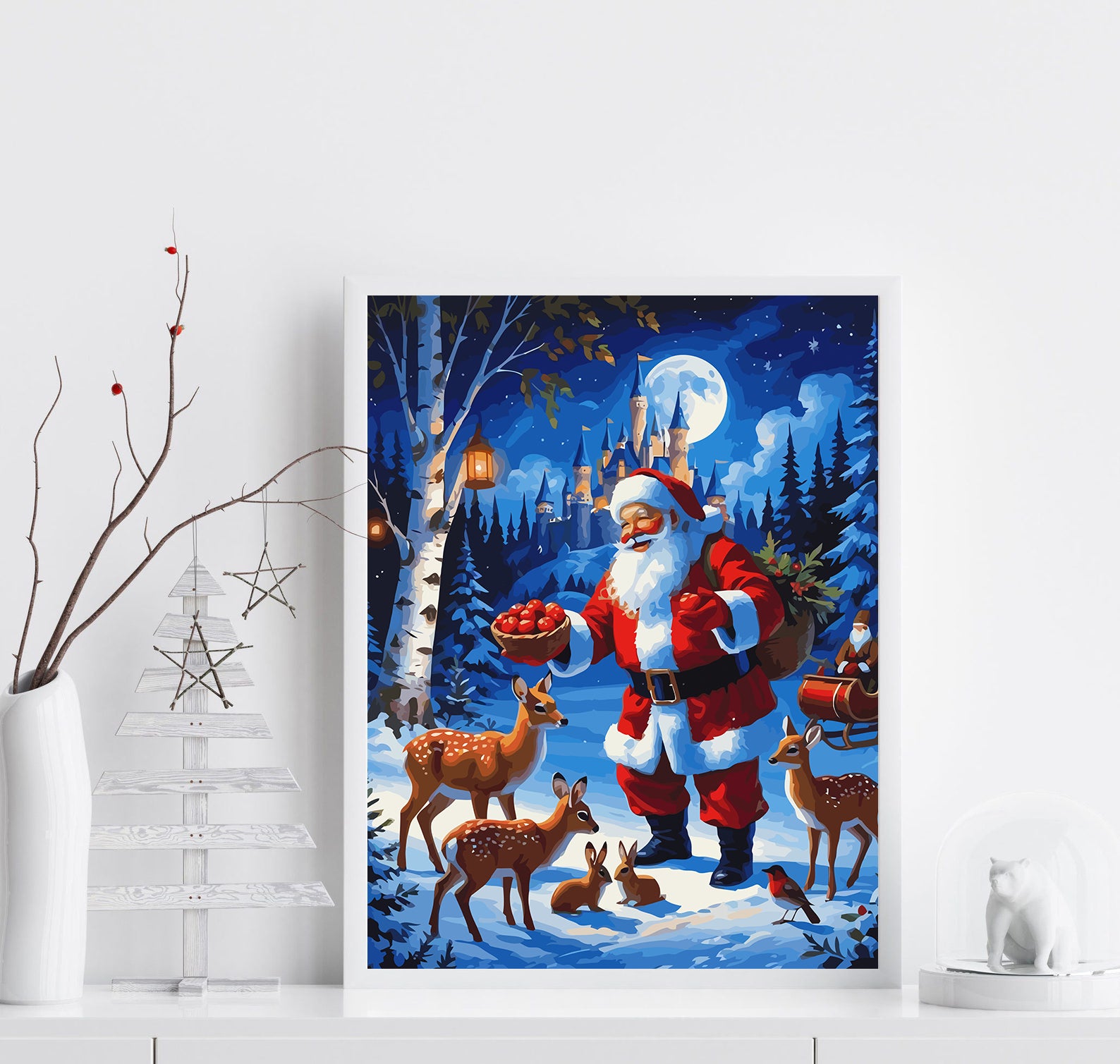 Set Pictură pe numere – Moș Crăciun 6158