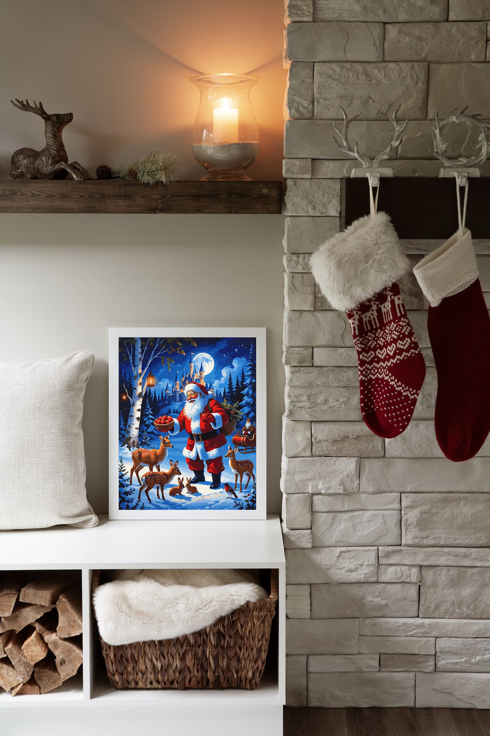 Set Pictură pe numere – Moș Crăciun 6158