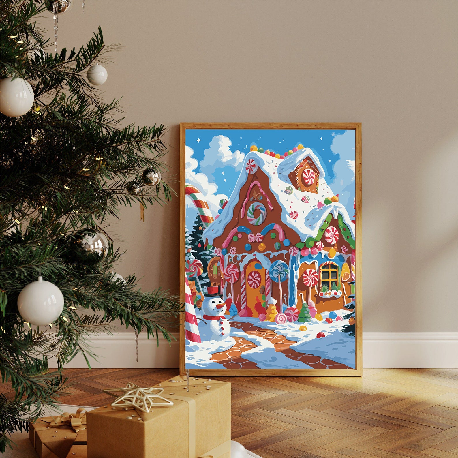 Set Pictură pe numere – Casă Din Turtă Dulce 6163