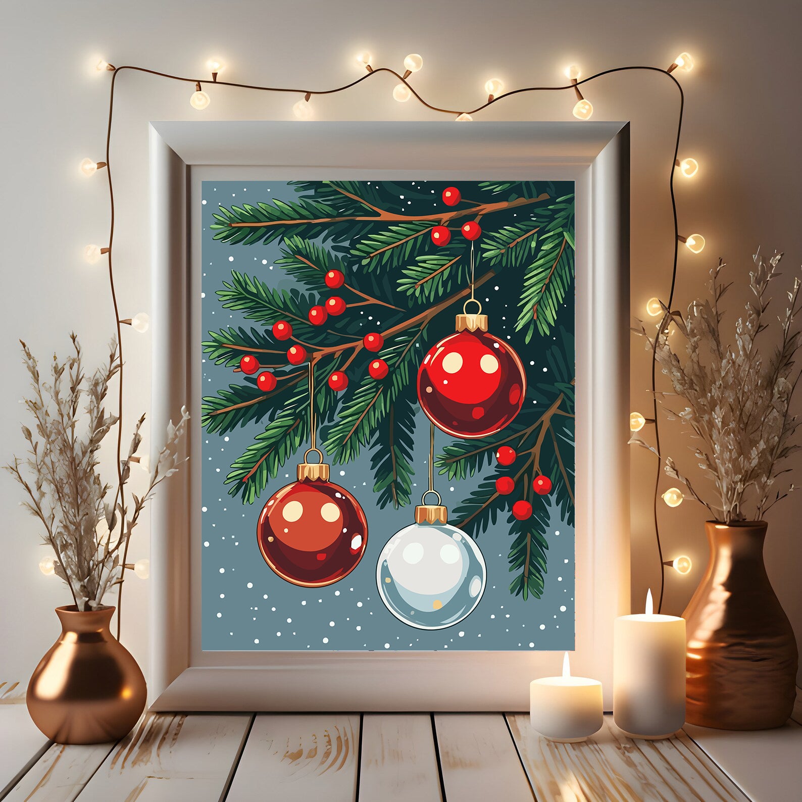 Set Pictură pe numere – Decorațiuni Crăciun 6166