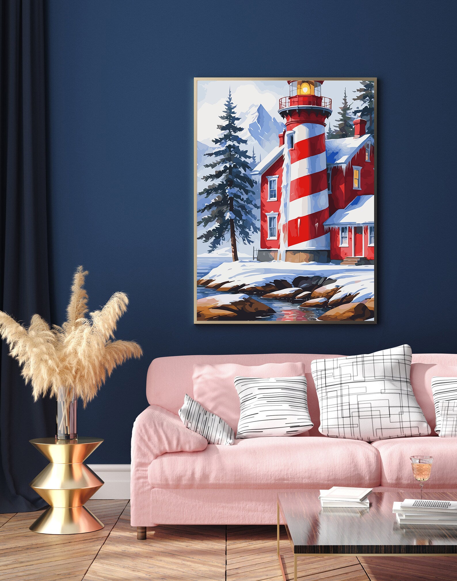 Set Pictură pe numere – Peisaj De Iarnă 6193