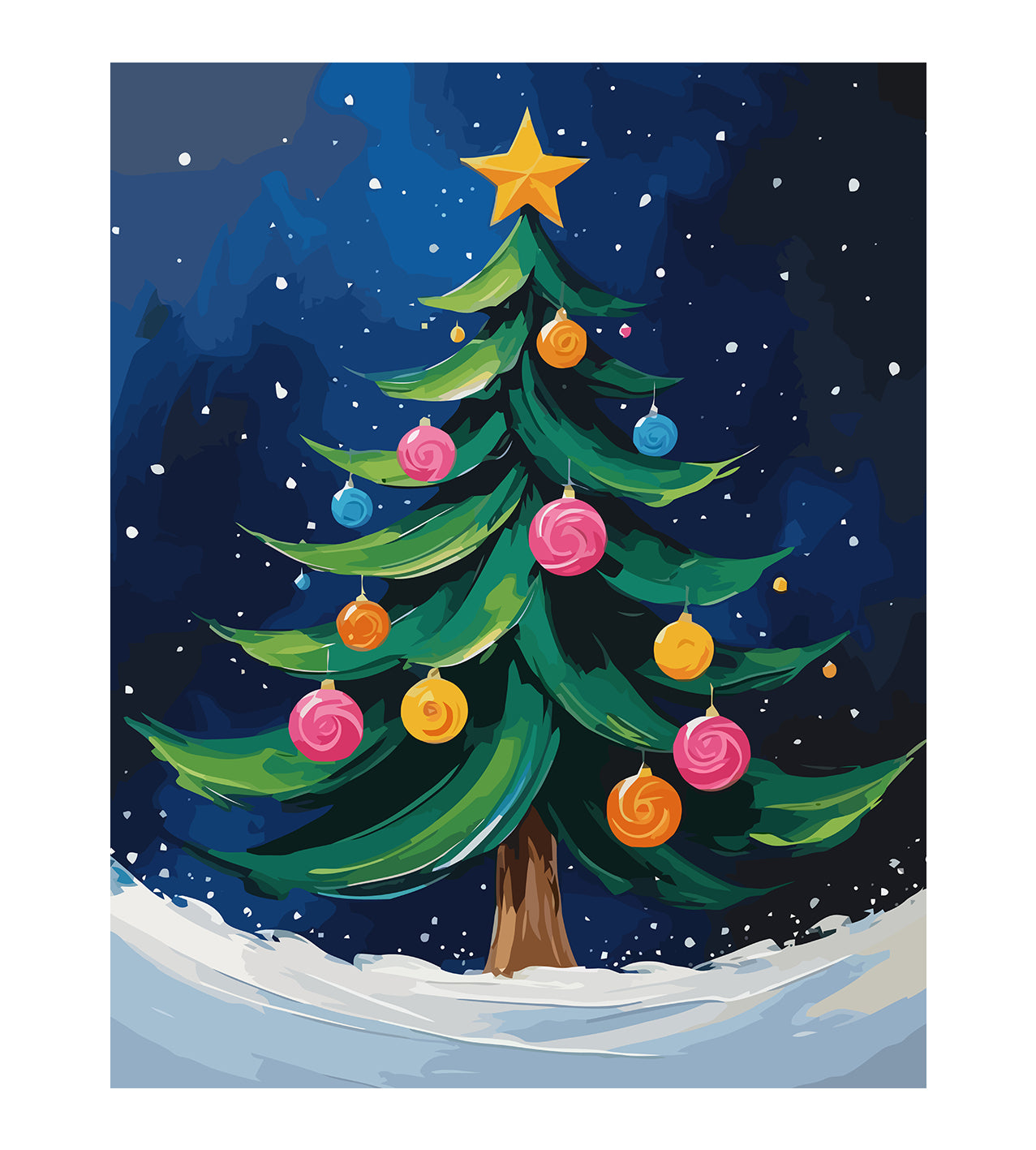 Set Pictură pe numere – Brad De Crăciun 6194