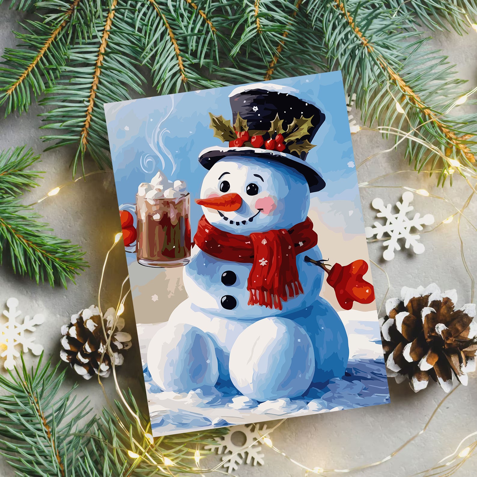 Set Pictură pe numere – Om De Zăpadă 6197