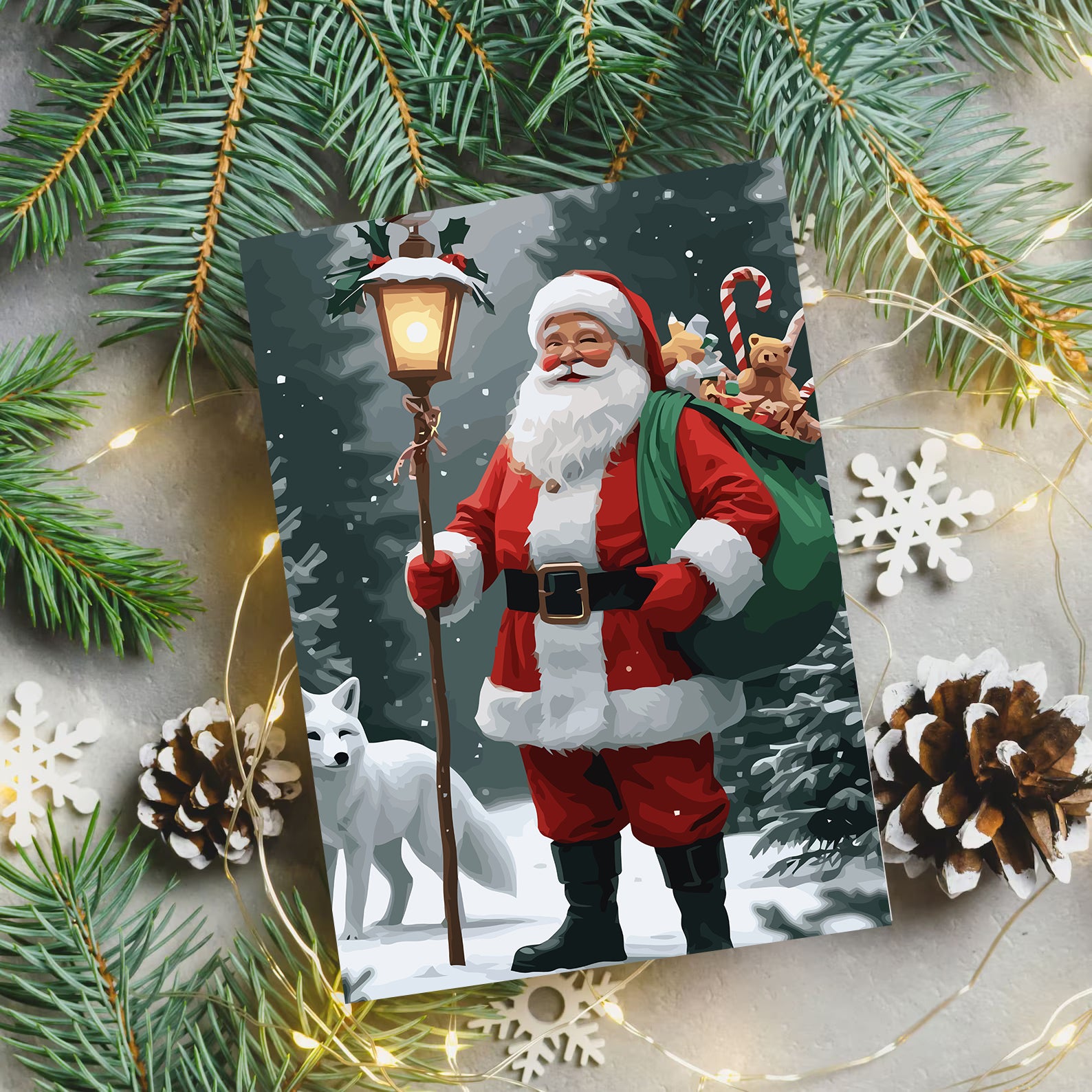 Set Pictură pe numere – Moș Crăciun 6198