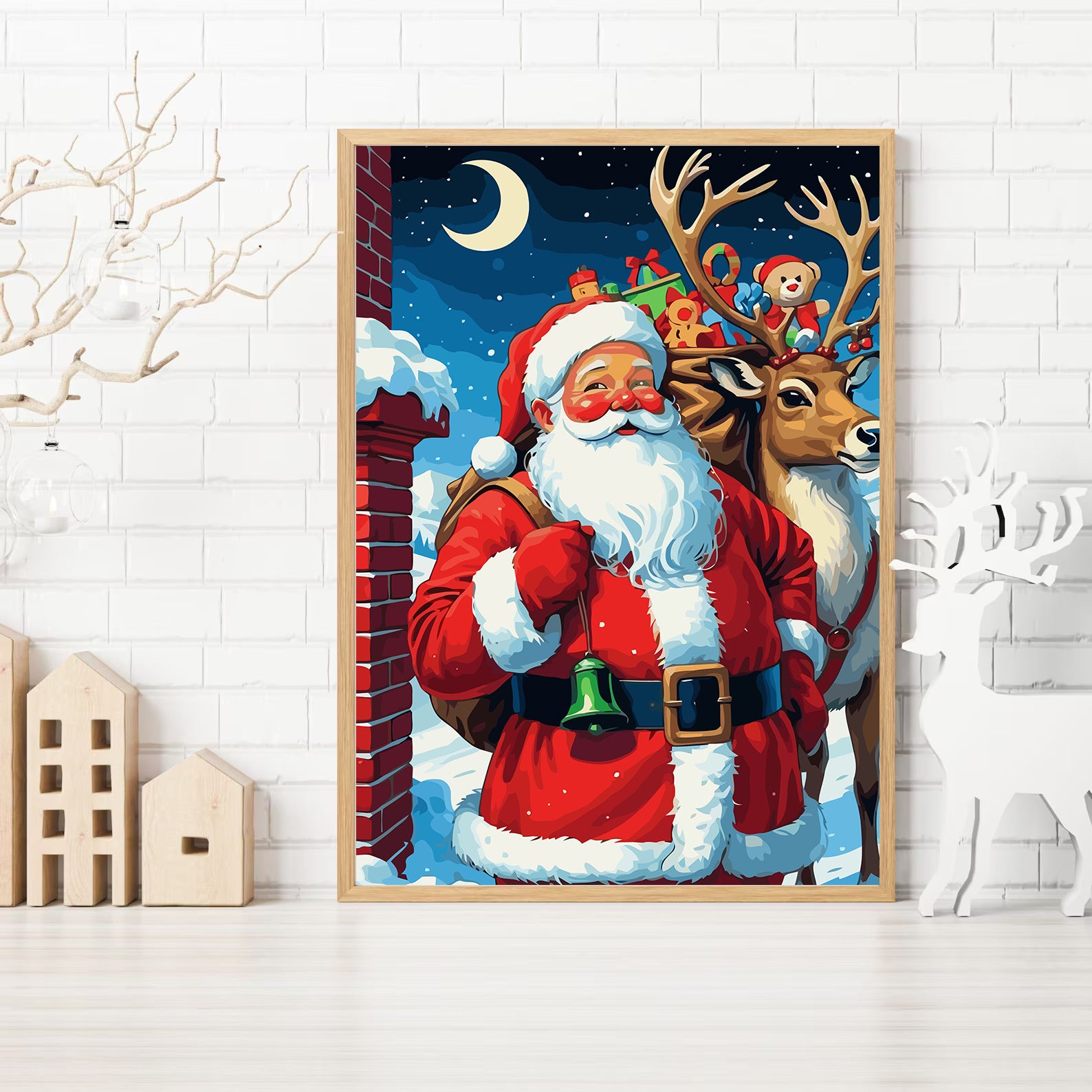 Set Pictură pe numere – Moș Crăciun 6199