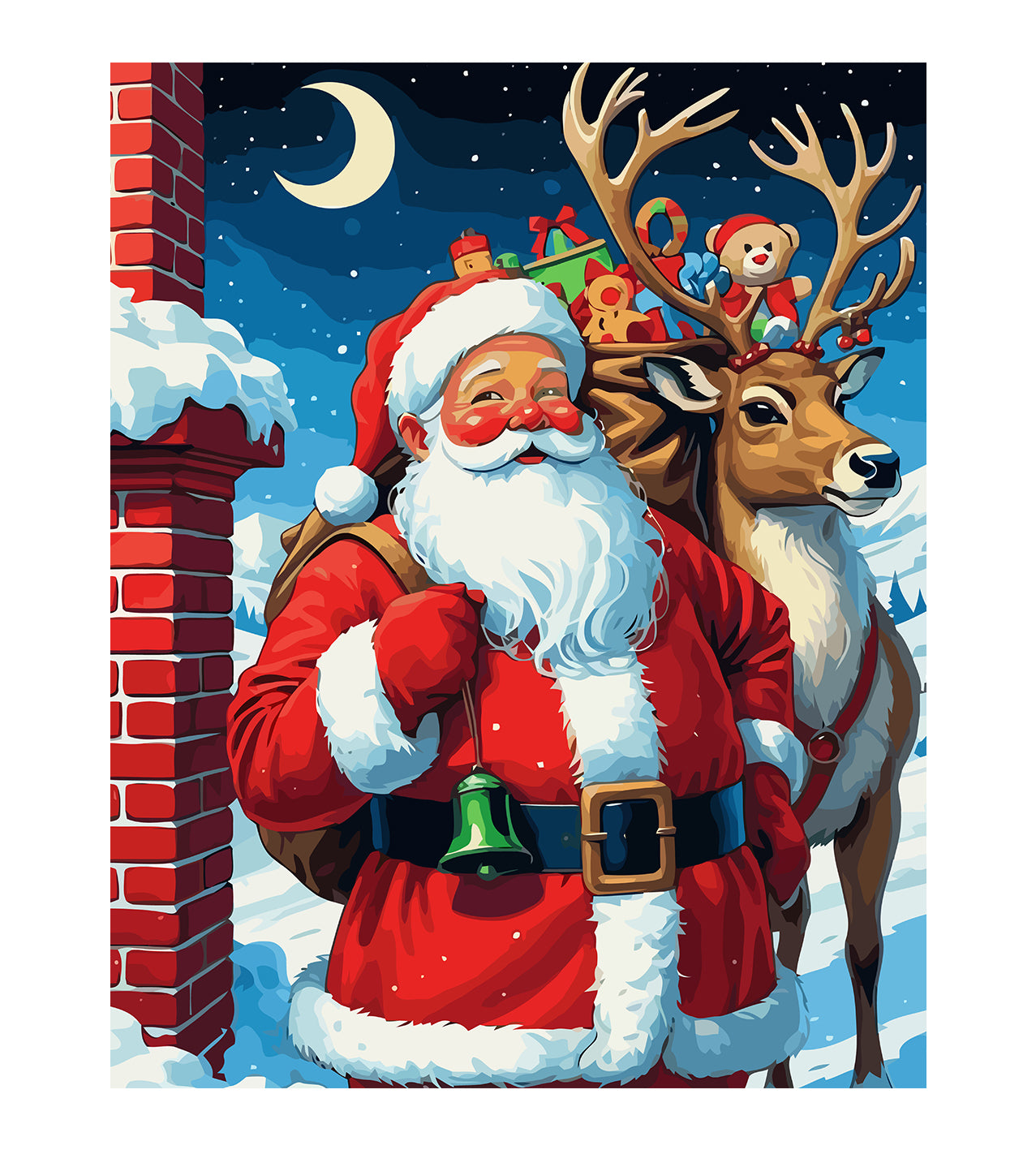 Set Pictură pe numere – Moș Crăciun 6199