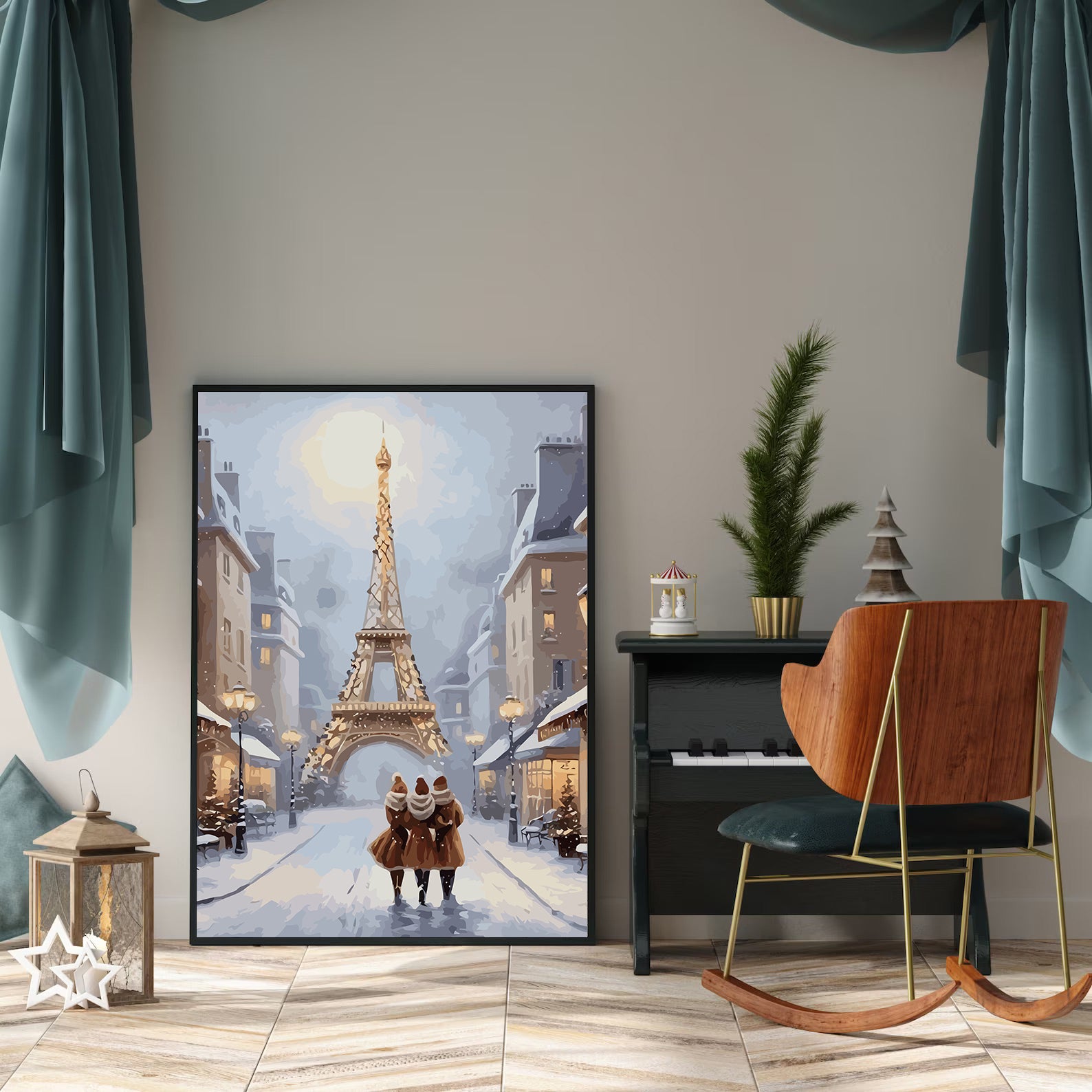 Set Pictură pe numere – Iarna În Paris 6210