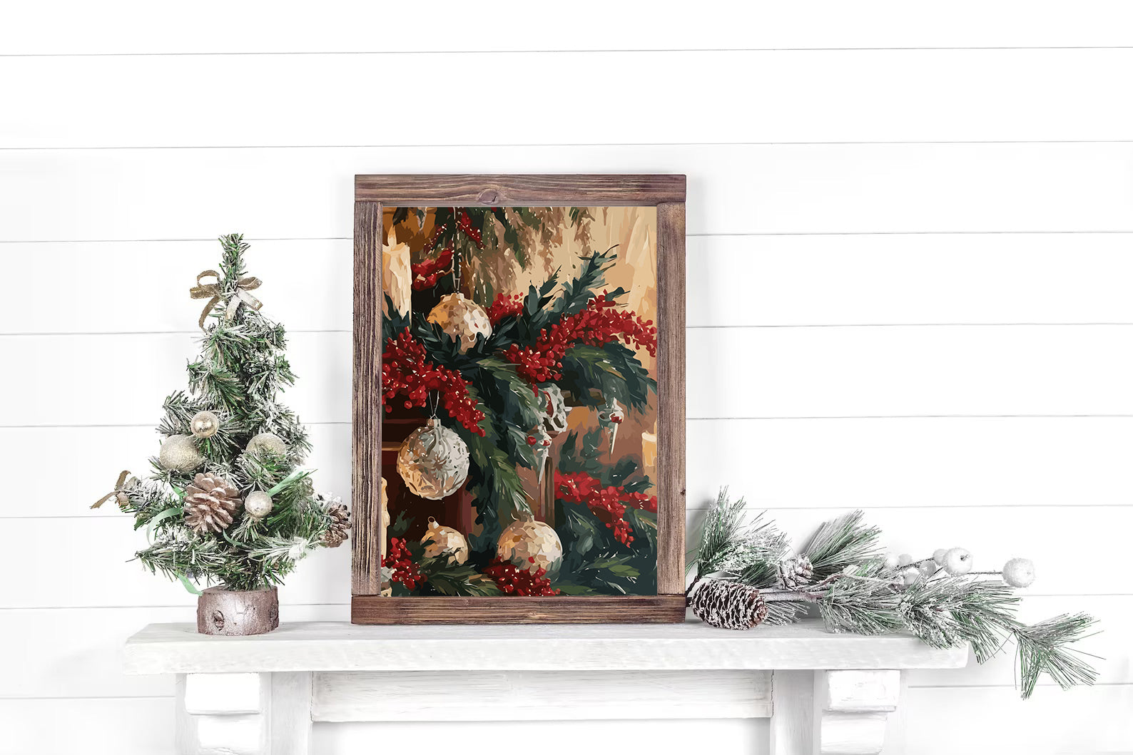 Set Pictură pe numere – Decorațiuni De Crăciun 6214