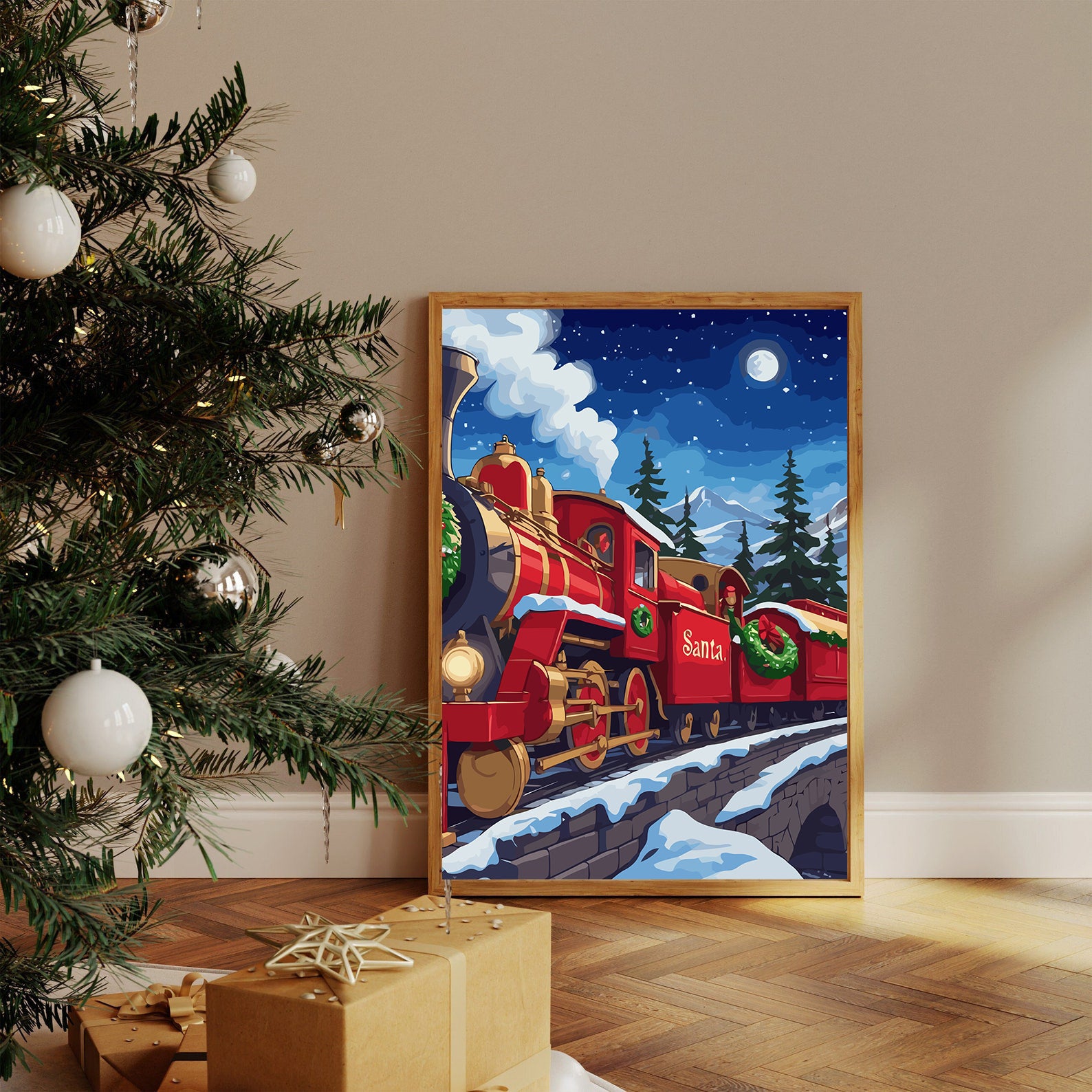 Set Pictură pe numere – Santa Express 6215