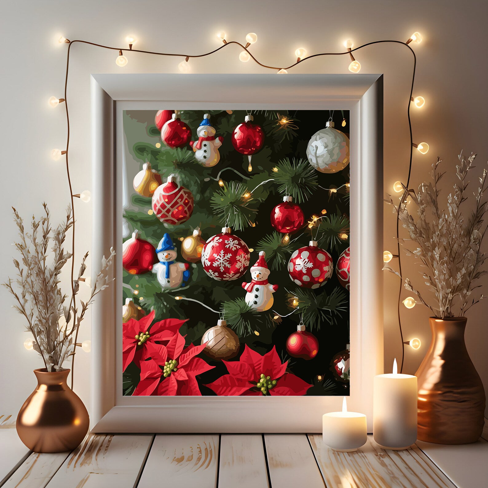 Set Pictură pe numere – Jucării De Crăciun 6218