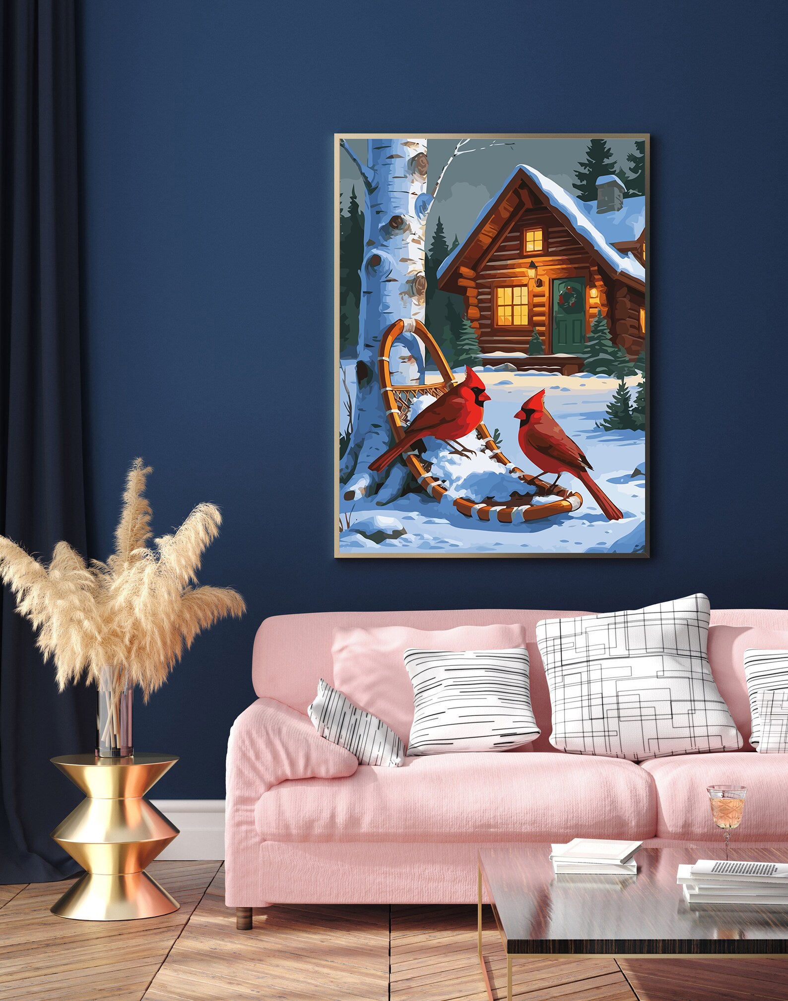 Set Pictură pe numere – Păsărele Iarna 6220