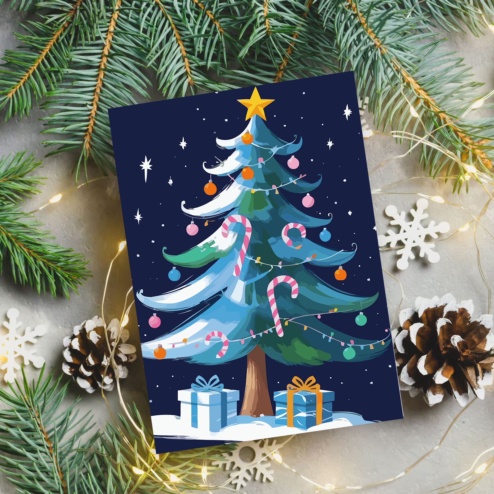 Set Pictură pe numere – Brad De Crăciun 6224