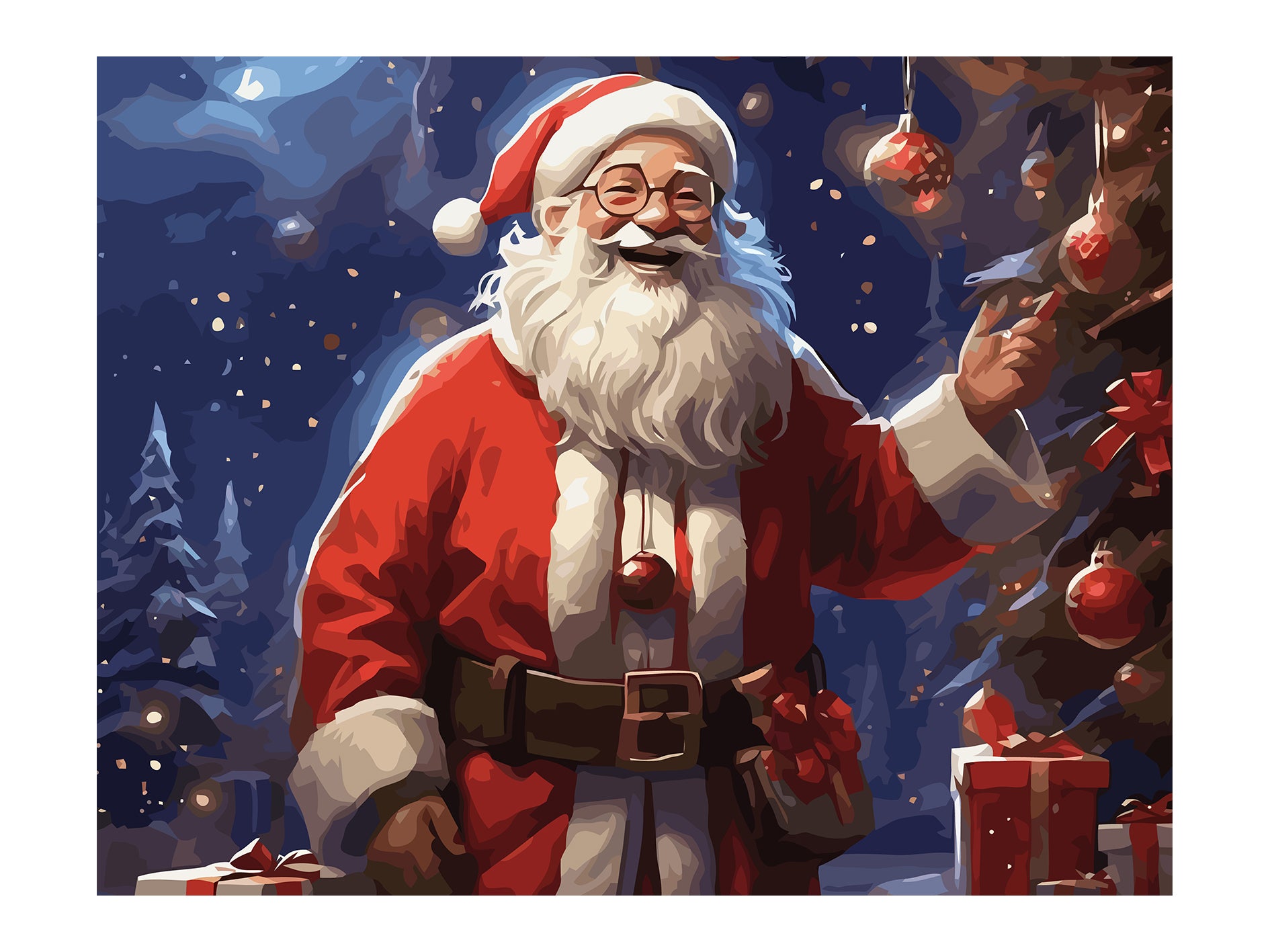 Set Pictură pe numere – Moș Crăciun 6225