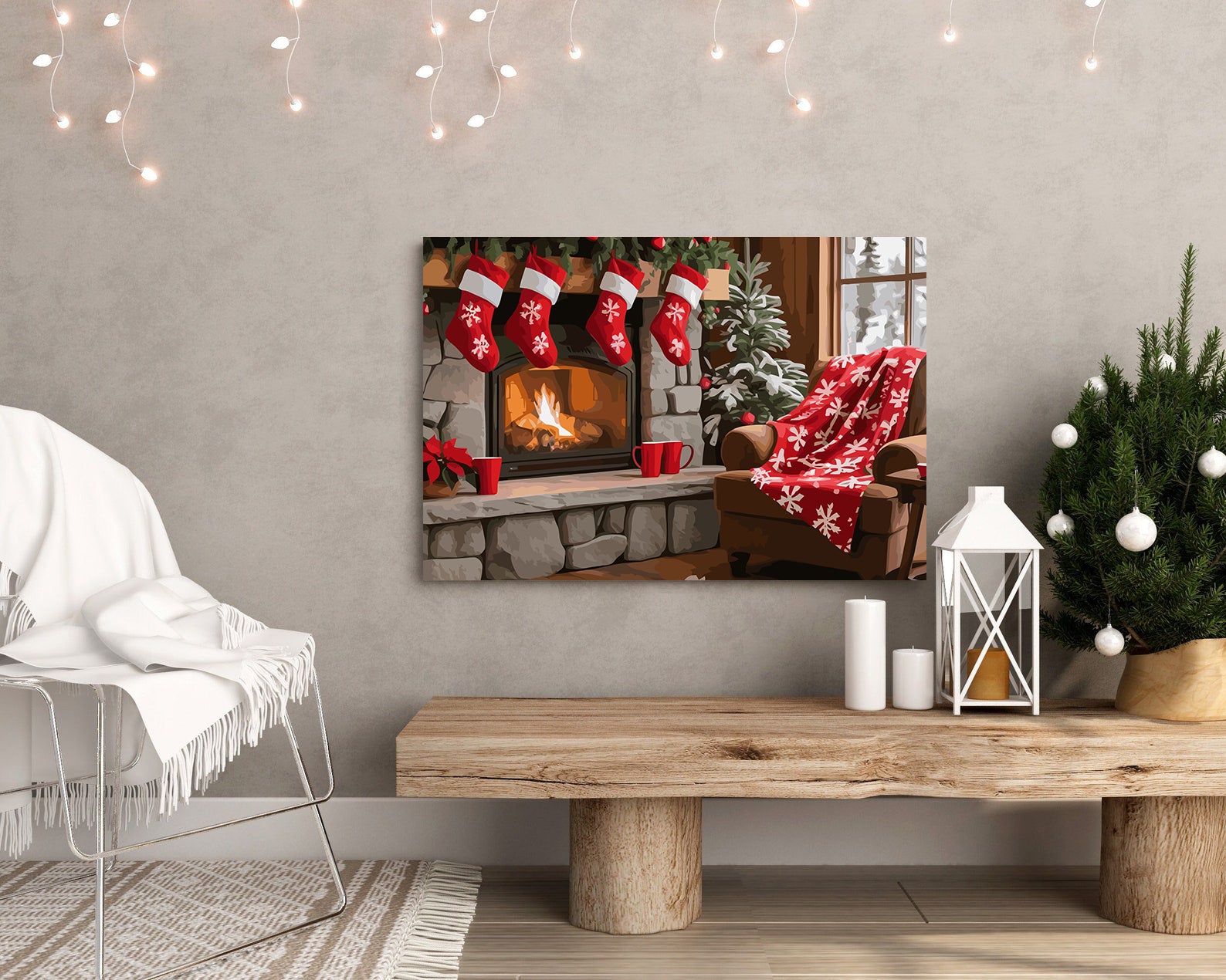 Set Pictură pe numere – Atmosferă De Crăciun 6231