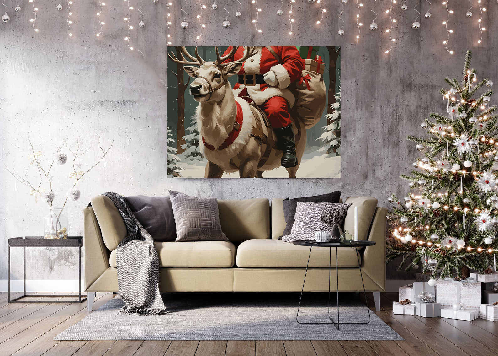 Set Pictură pe numere – Renul Lui Moș Crăciun 6237