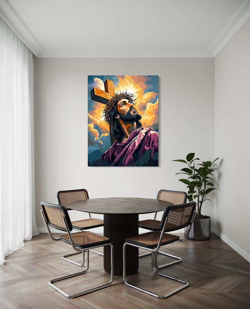 Set Pictură pe numere – Isus Hristos Purtând Coroana 6242