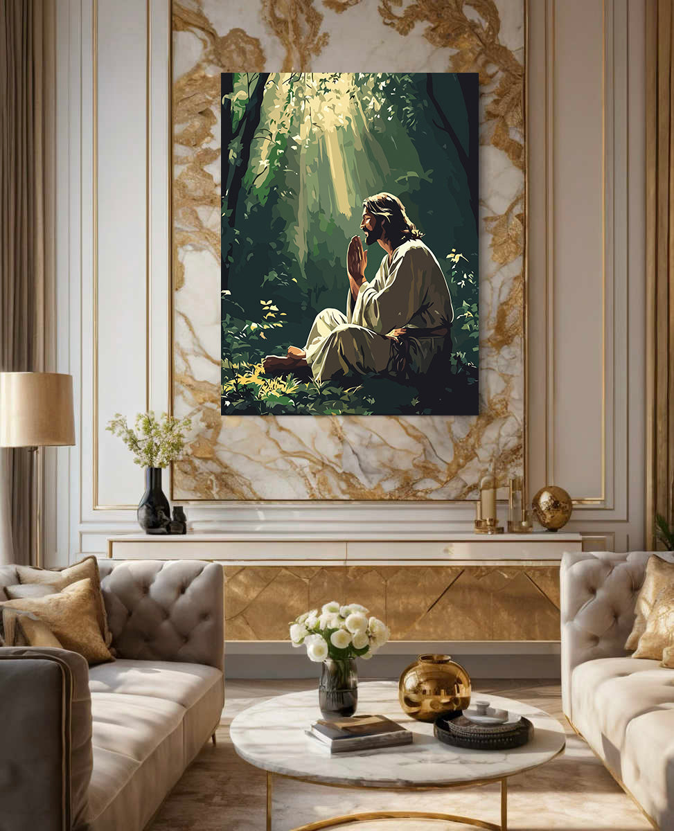 Set Pictură pe numere – Rugăciunea Lui Isus Hristos 6246