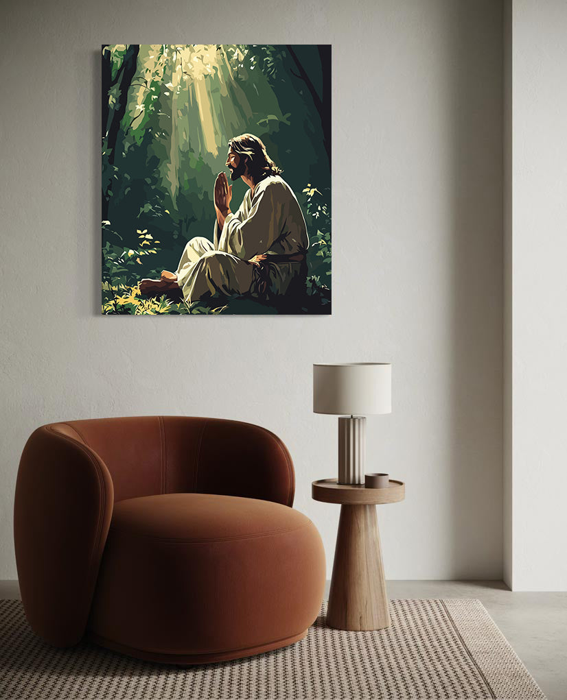 Set Pictură pe numere – Rugăciunea Lui Isus Hristos 6246