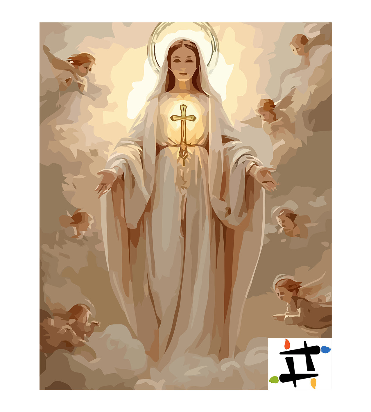 Set Pictură pe numere – Fecioara Maria 6279